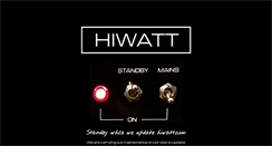 Desktop Screenshot of hiwatt.com