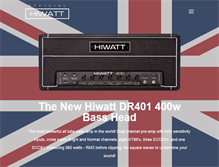 Tablet Screenshot of hiwatt.co.uk